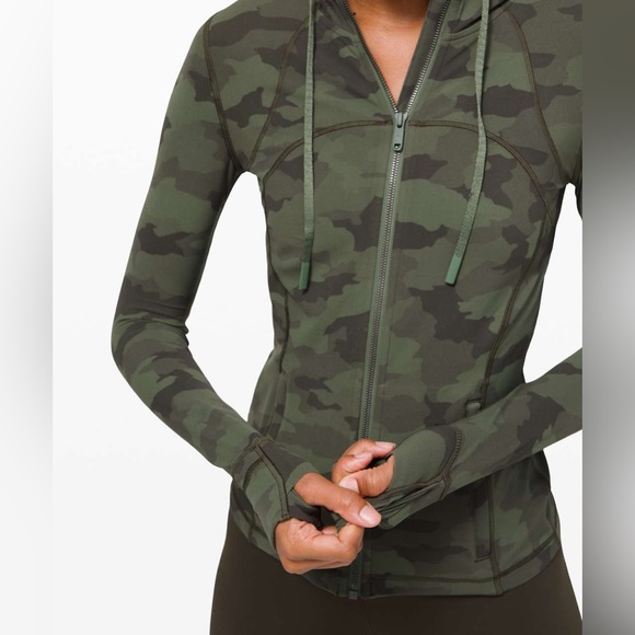 lululemon athletica Tops - Lululemon Hooded Nulu Define Jacket Camo